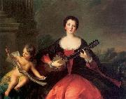 Jjean-Marc nattier Portrait of Philippine elisabeth d'Orleans or her sister Louise Anne de Bourbon France oil painting artist